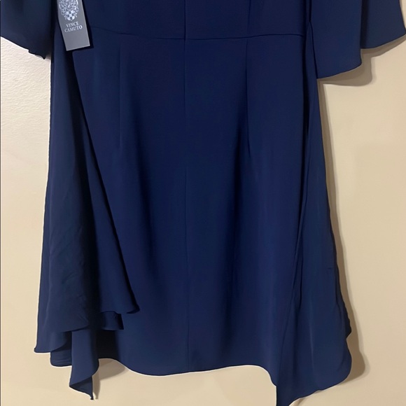 Vince Camuto Blue Midi Sheath Dress with Crew Neck - Picture 7 of 13